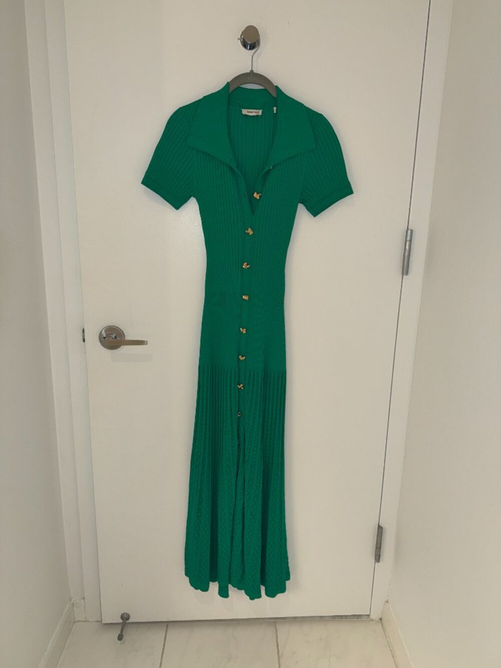 Sandro Lorel Dress, Size 4, Green - Picture 3 of 7